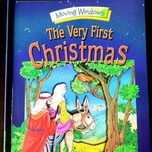 RARE - The Very First Christmas by Juliet David (2008, Hardcover) 3D Pop-Up Book